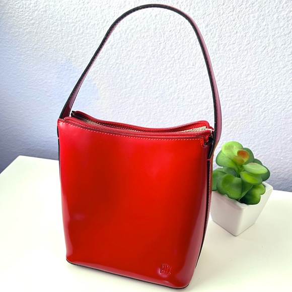 DKNYC Bags Vintage Dkny City Lipstick Red Faux Patent Leather